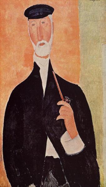 Man With A Pipe by Amedeo Modigliani