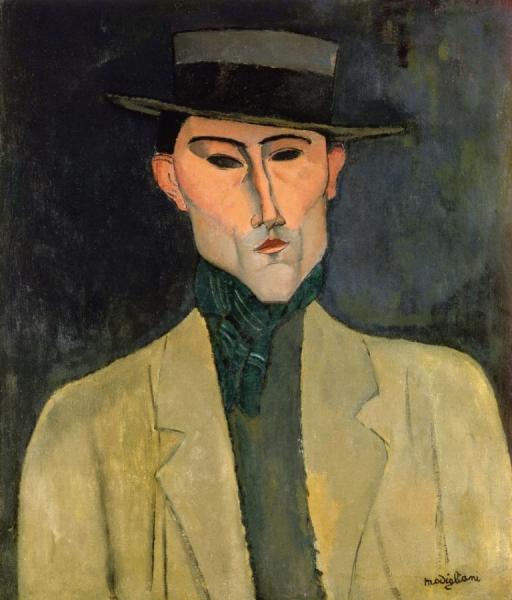 Man Witih Hat by Amedeo Modigliani