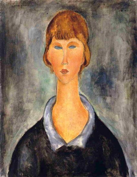 Portrait Of A Young Woman by Amedeo Modigliani
