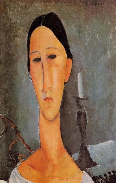 Portrait Of Anna Zborowska by Amedeo Modigliani