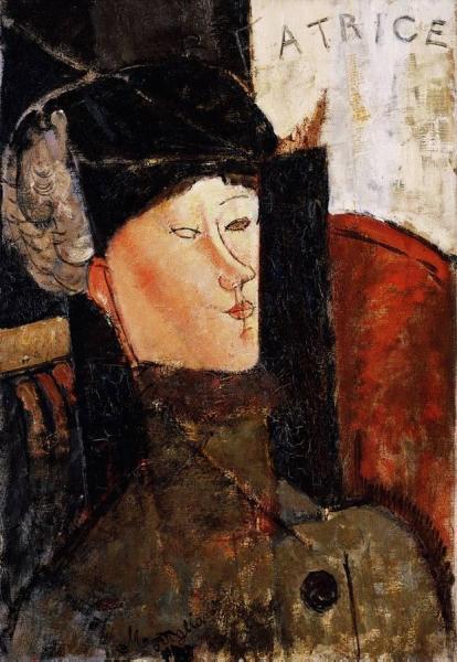 Portrait Of Beatrice Hastings by Amedeo Modigliani