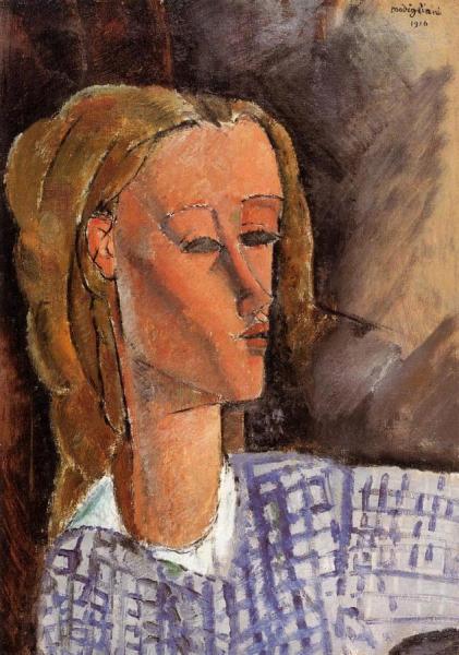 Portrait Of Beatrice Hastings by Amedeo Modigliani