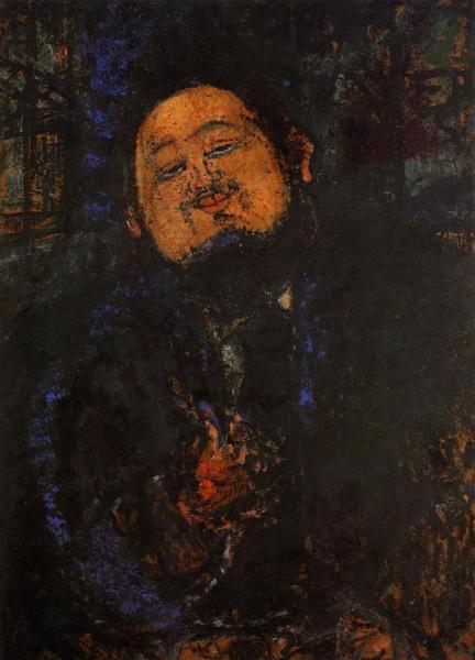 Portrait Of Diego Rivera by Amedeo Modigliani
