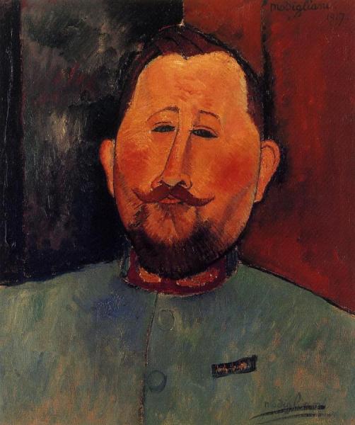Portrait Of Doctor Devaraigne by Amedeo Modigliani