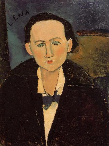 Portrait Of Elena Pavlowski by Amedeo Modigliani Oil Painting Reproductions