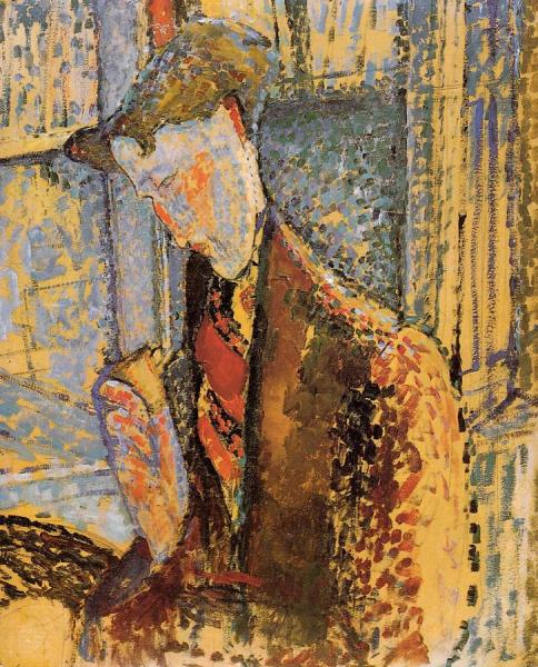 Portrait Of Frank Burty Haviland by Amedeo Modigliani