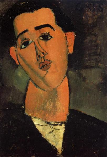 Portrait Of Juan Gris by Amedeo Modigliani