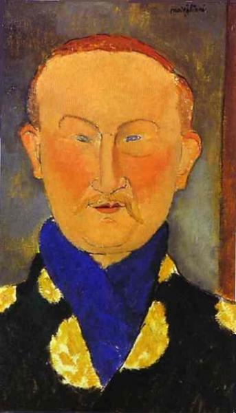 Portrait Of Leon Bakst by Amedeo Modigliani