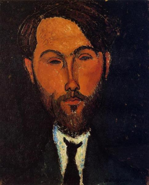 Portrait Of Leopold Zborowski by Amedeo Modigliani Oil Painting Reproductions