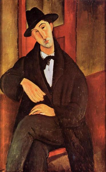 Portrait Of Mario Varvogli by Amedeo Modigliani