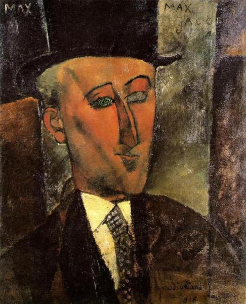 Portrait Of Max Jacob by Amedeo Modigliani