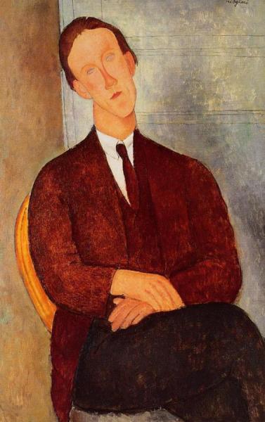 Portrait Of Morgan Russell by Amedeo Modigliani