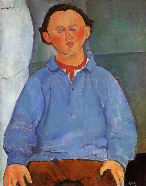 Portrait Of Oscar Meistchaninoff by Amedeo Modigliani