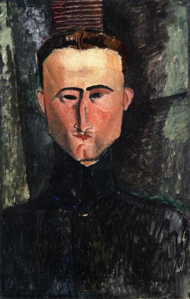 Portrait Of The Painter Rouveyre by Amedeo Modigliani