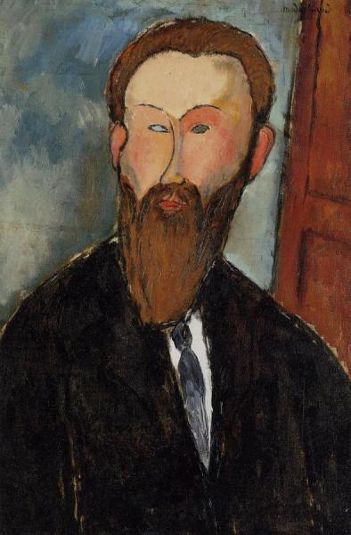 Portrait Of The Photographer Dilewski by Amedeo Modigliani