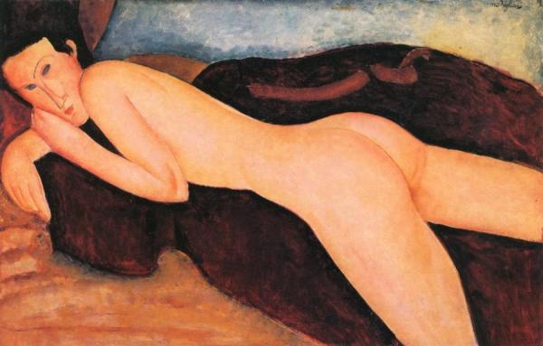 Amedeo Modigliani Reclining Nude From The Back
