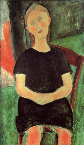Seated Young Woman by Amedeo Modigliani