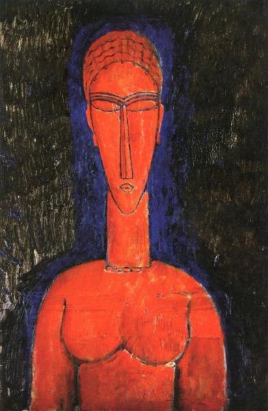 The Red Bust by Amedeo Modigliani