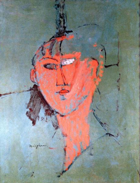 The Red Head by Amedeo Modigliani