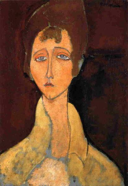 Woman In White Coat by Amedeo Modigliani