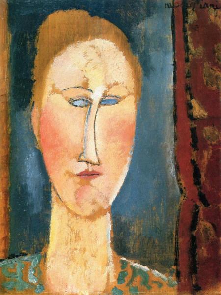 Amedeo Modigliani Woman's Head With Red Hair