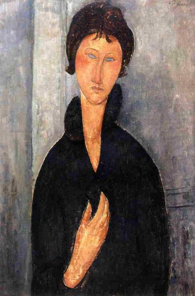 Woman With Blue Eyes by Amedeo Modigliani