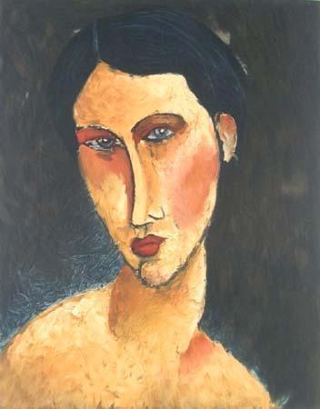Young Girl With Blue Eyes by Amedeo Modigliani