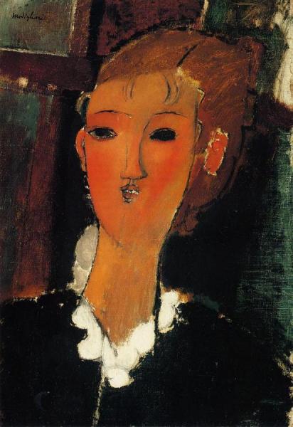 Young Woman With A Small Ruff by Amedeo Modigliani