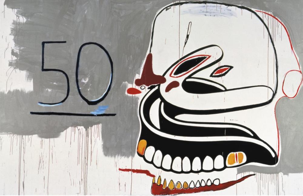 Untitled (50-dentures), 1985 by Jean Michel Basquiat