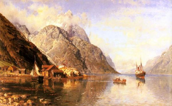 Anders Monsen Askevold Village On A Fjord