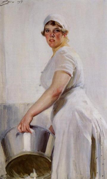 A Kitchen Maid by Anders Zorn