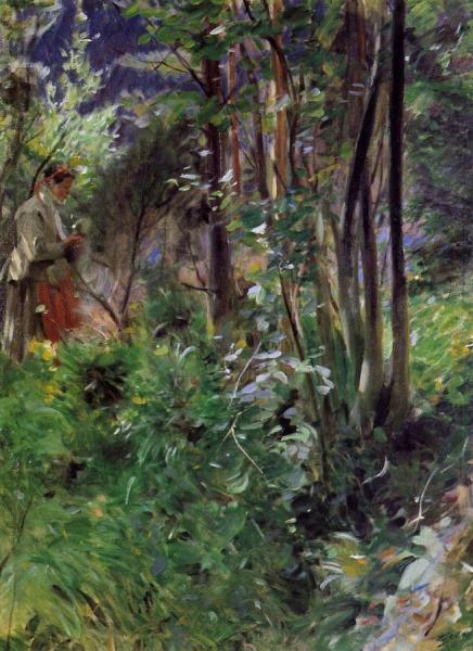 A Woman In A Forest by Anders Zorn