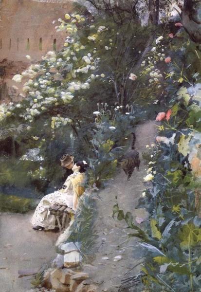 In Alhambra Park by Anders Zorn
