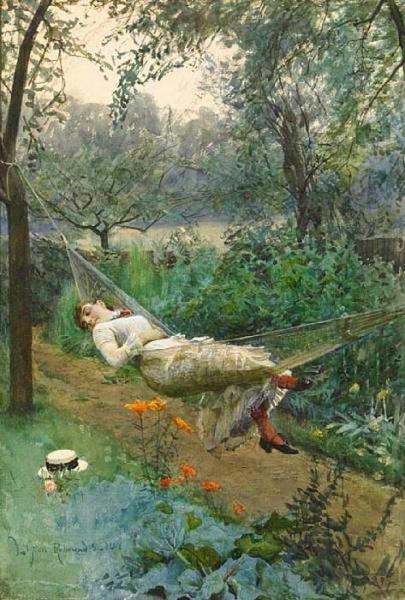 In The Hammock by Anders Zorn