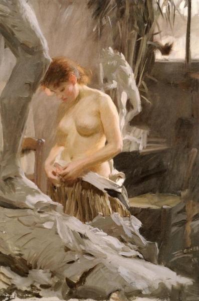 Anders Zorn In Wilkström's Studio