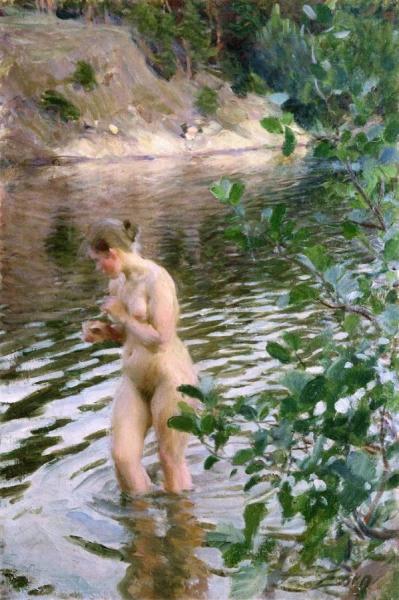 La Frileuse by Anders Zorn