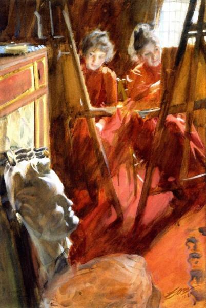 The Schwartz Girls by Anders Zorn