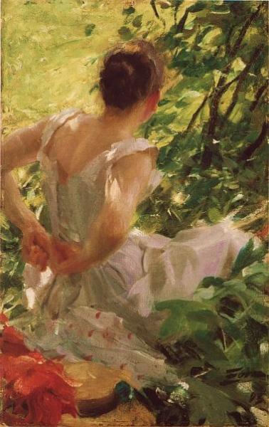 Woman Dressing by Anders Zorn