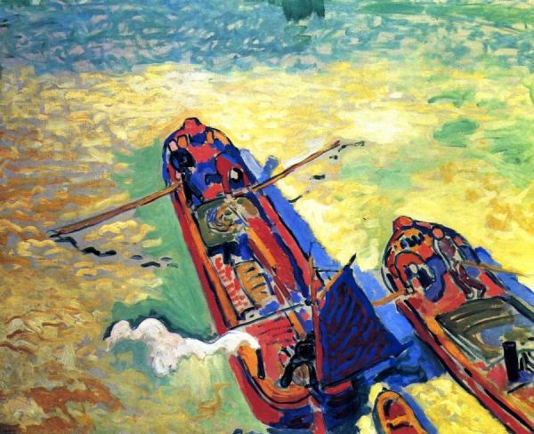 Two Barges by Andre Derain Oil Painting Reproductions