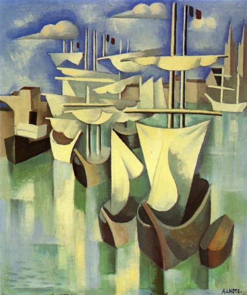 Boats In Port by André Lhote