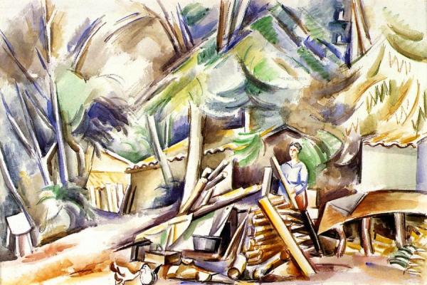 Cabins At Piquey by André Lhote