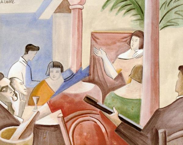 Café Scene by André Lhote