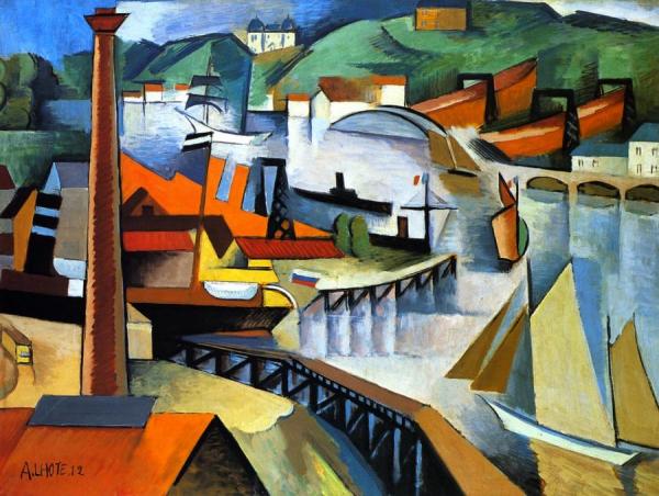 Entering The River Basin In Bordeaux by André Lhote