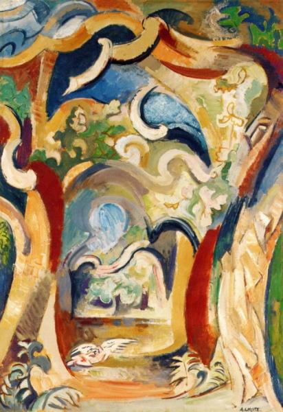Leda And The Swan In The Woods by André Lhote