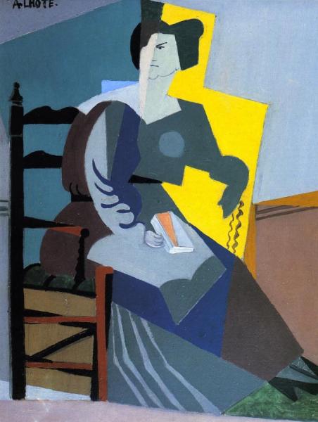 Portrait Of A Woman, Full Face/profile by André Lhote