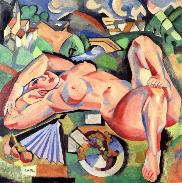 Reclining Nude In The Countryside by André Lhote