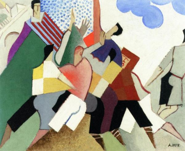 Rugby Players by André Lhote Oil Painting Reproductions