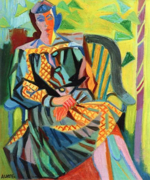 Simone On An Armchair by André Lhote