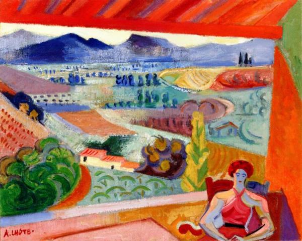 Simone On The Terrace by André Lhote