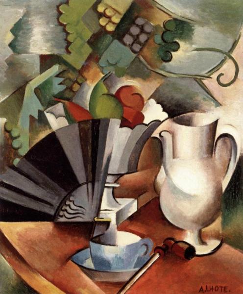 Still Life With Fruit And Bottles by André Lhote